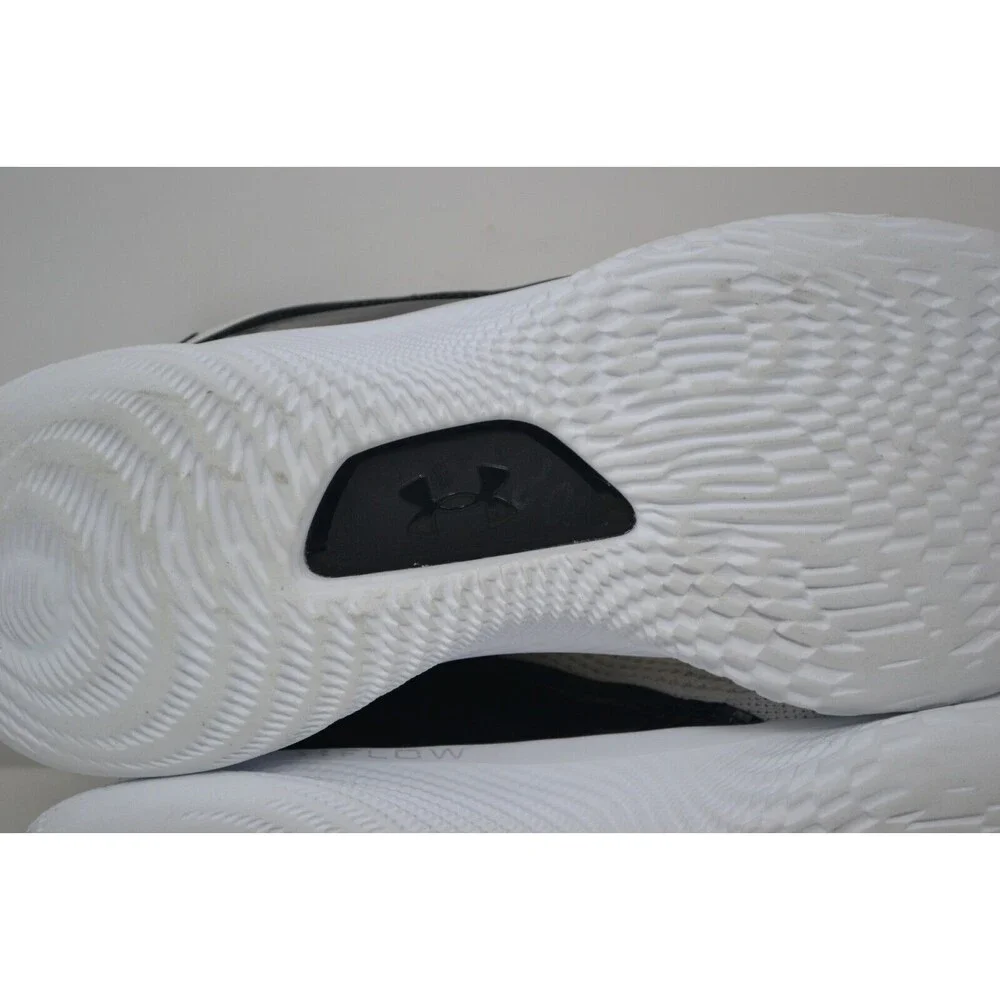 Under Armour Curry 8 FLOW White Patent 3024785-111 Sz M 10.5 W12 Basketball Shoe